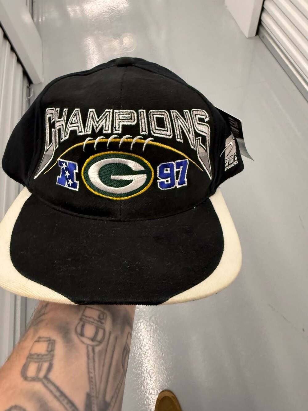 Sports Specialties Green Bay Packers Snapback Hat One Size Black 1997 NFC